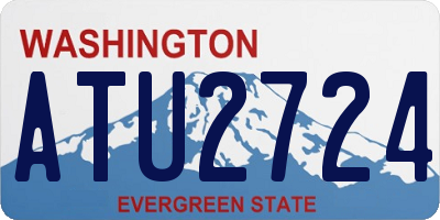 WA license plate ATU2724