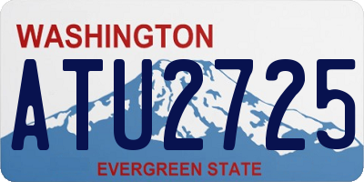 WA license plate ATU2725