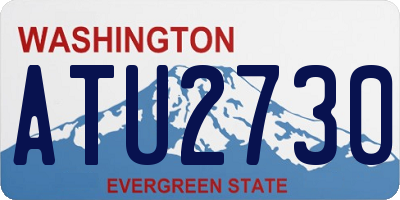 WA license plate ATU2730