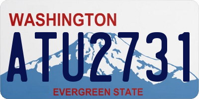 WA license plate ATU2731