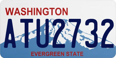 WA license plate ATU2732