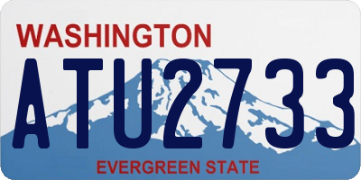 WA license plate ATU2733