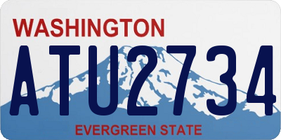 WA license plate ATU2734
