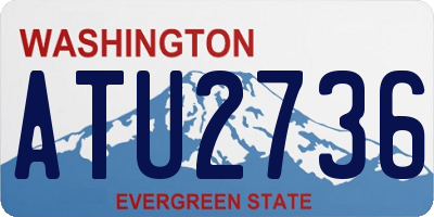 WA license plate ATU2736