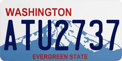 WA license plate ATU2737