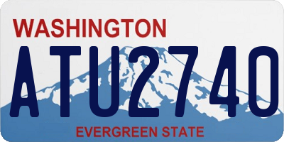 WA license plate ATU2740