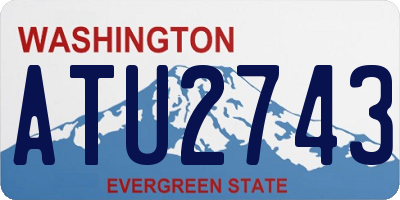 WA license plate ATU2743