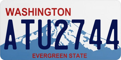 WA license plate ATU2744