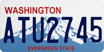WA license plate ATU2745