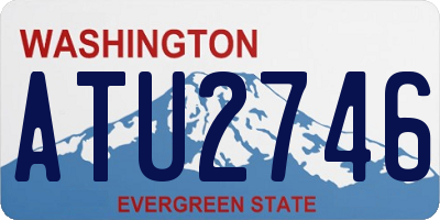 WA license plate ATU2746