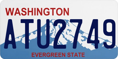 WA license plate ATU2749