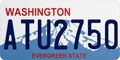 WA license plate ATU2750