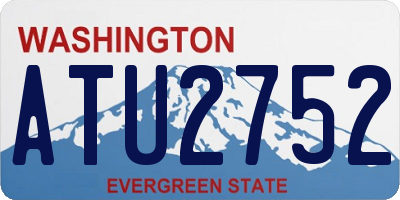 WA license plate ATU2752