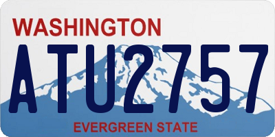 WA license plate ATU2757