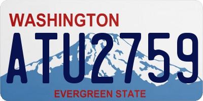 WA license plate ATU2759