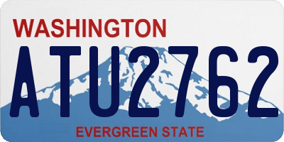 WA license plate ATU2762
