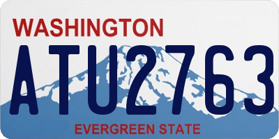 WA license plate ATU2763