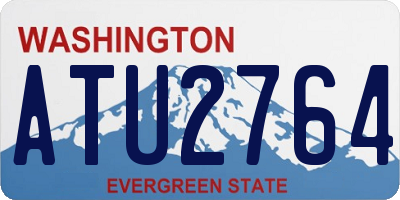 WA license plate ATU2764