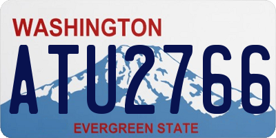 WA license plate ATU2766