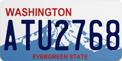 WA license plate ATU2768