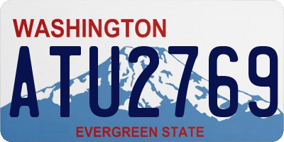 WA license plate ATU2769