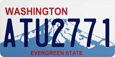 WA license plate ATU2771