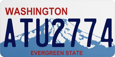 WA license plate ATU2774