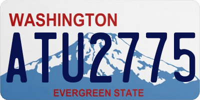 WA license plate ATU2775