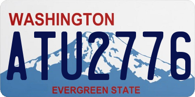 WA license plate ATU2776