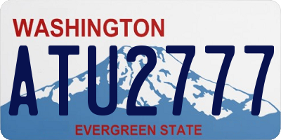 WA license plate ATU2777