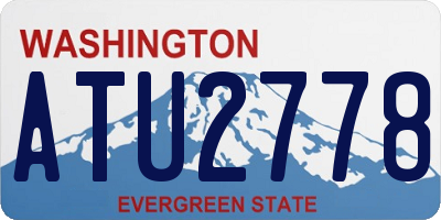 WA license plate ATU2778