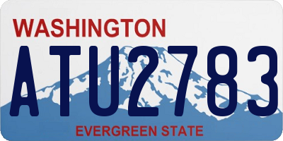 WA license plate ATU2783