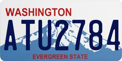 WA license plate ATU2784