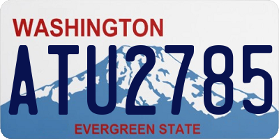 WA license plate ATU2785