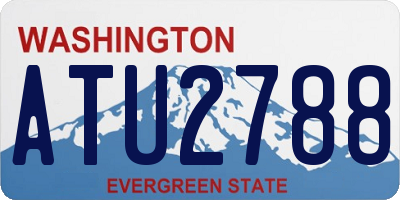WA license plate ATU2788