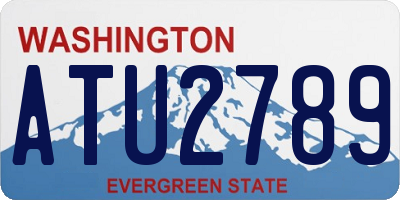 WA license plate ATU2789
