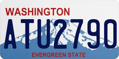 WA license plate ATU2790