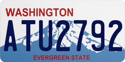 WA license plate ATU2792