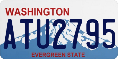 WA license plate ATU2795