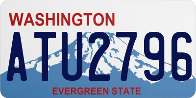 WA license plate ATU2796