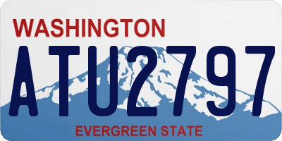 WA license plate ATU2797