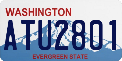 WA license plate ATU2801