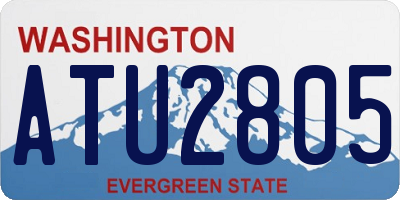 WA license plate ATU2805