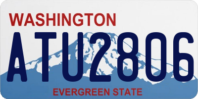 WA license plate ATU2806