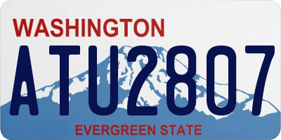 WA license plate ATU2807
