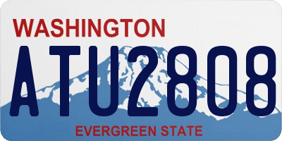 WA license plate ATU2808