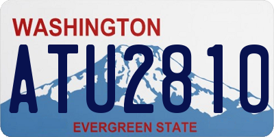 WA license plate ATU2810