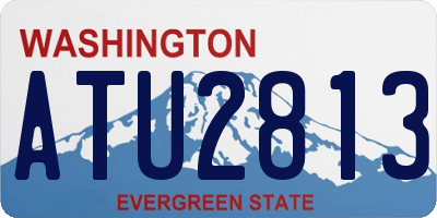 WA license plate ATU2813