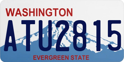 WA license plate ATU2815