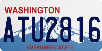 WA license plate ATU2816